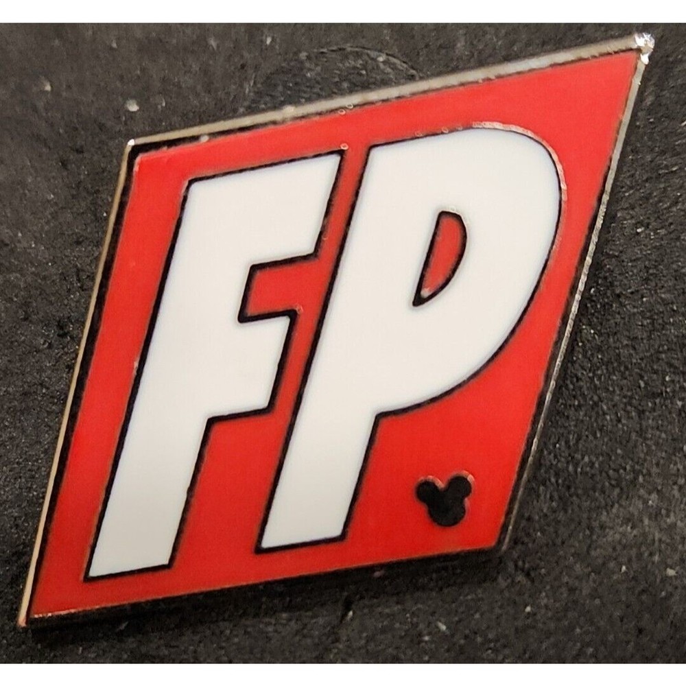 Disney Trading‎ Pin Attractions FAST PASS FP WDW Theme Park Map Locations Marker